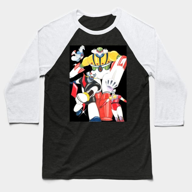 Jeeg tai MazingerZ Baseball T-Shirt by CristianoMarzio